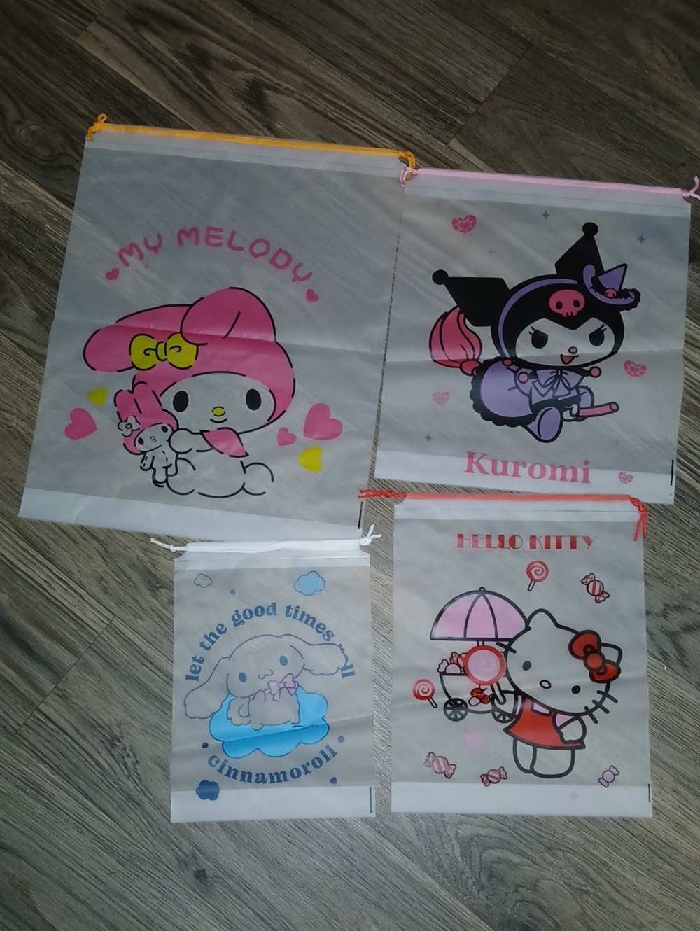4 #Sanrio My Melody & Friends #DrawstringBag #storage #travelbag